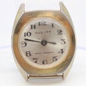 Vintage Dorset Watch Womens Gold Tone Stainless Steel Classic Swiss Made 80's